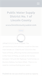 Mobile Screenshot of lincolncountywater.com